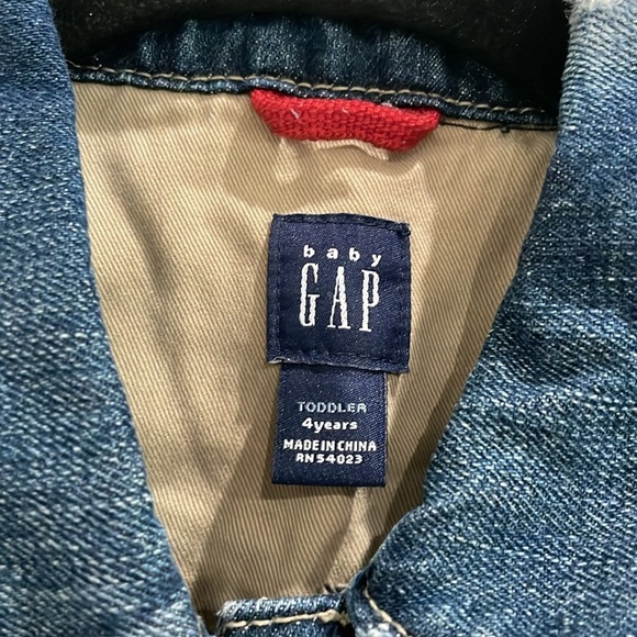 Vintage Baby Gap Classic Denim Jacket Distressed Size Toddler 4 Years - Picture 4 of 12